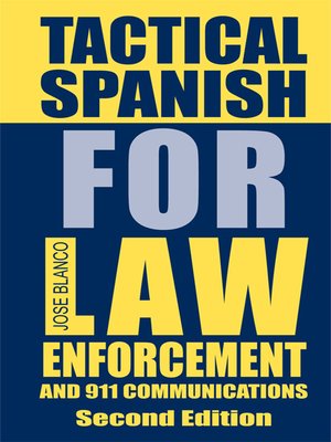 cover image of Tactical Spanish for Law Enforcement